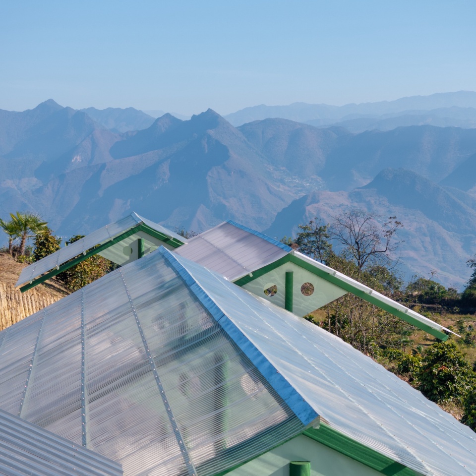 terraweave estate tiantian coffee drying yard in baoshan yunnan by edge architects