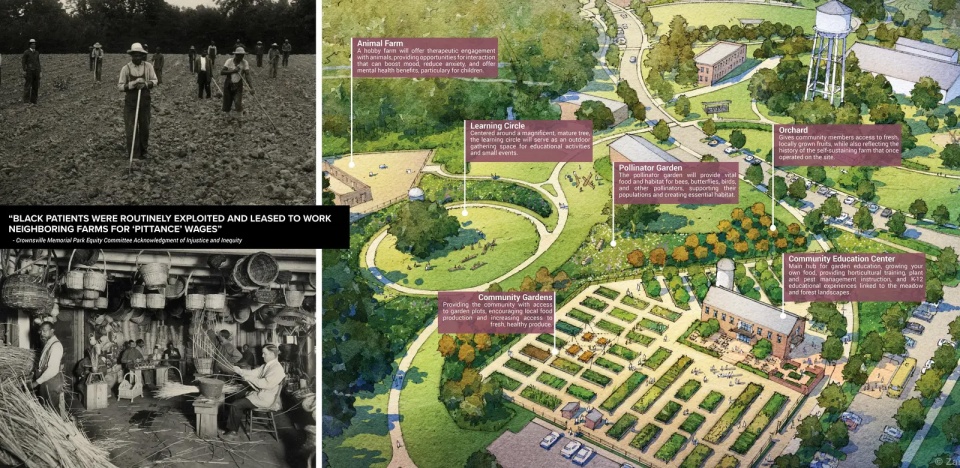 2025 asla analysis and planning award of excellence crownsville hospital memorial park design collective inc carmichael associates