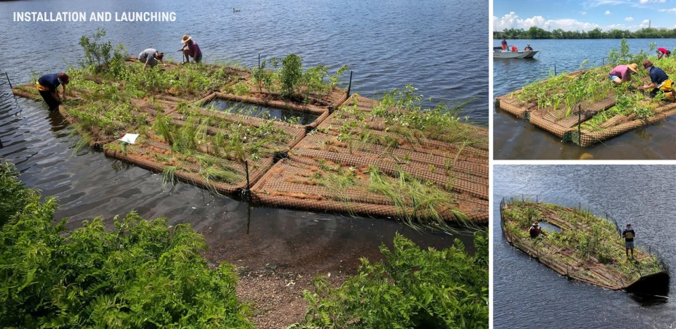 2025 asla research award of honor charles river floating wetland pilot project sasaki associates the hideo sasaki foundation mcnamara rome