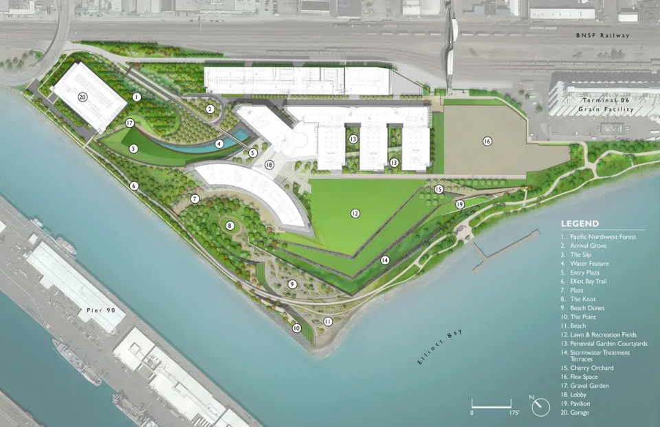 2025 asla general design award of honor the beach at elliott bay surfacedesign inc