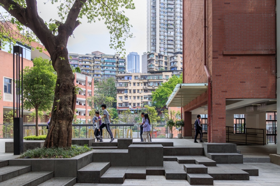 landscape transformation of zhangjiagarden campus bashu secondary school by aofan design