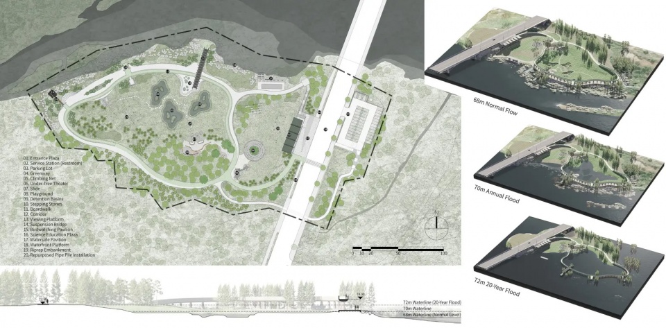2025 asla general design award of honor guitou wetland park yxdesigners