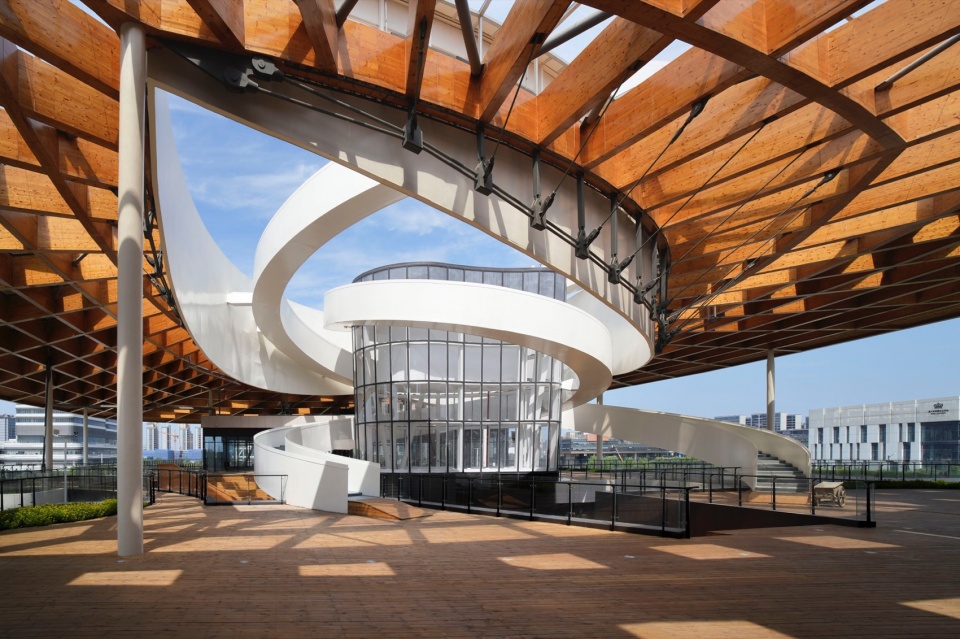 jiaxing hrnt cultural center by sup atelier of thad