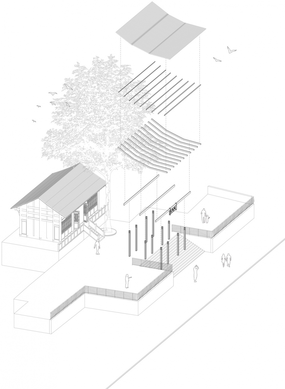 wen weng shrine renovation by un group