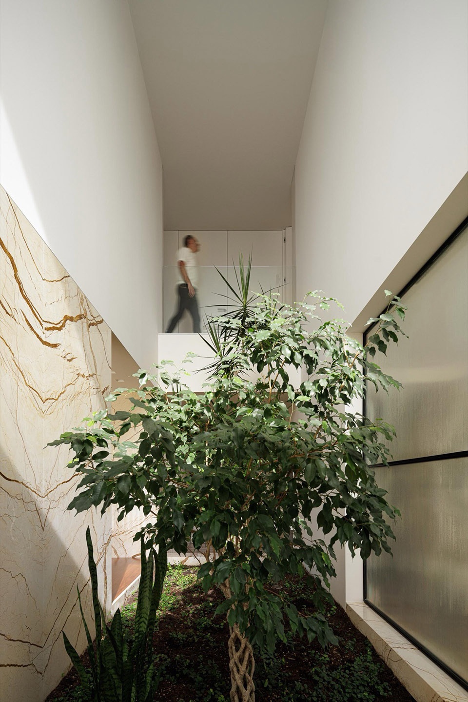 Minimalist White House by Arquitetura501
