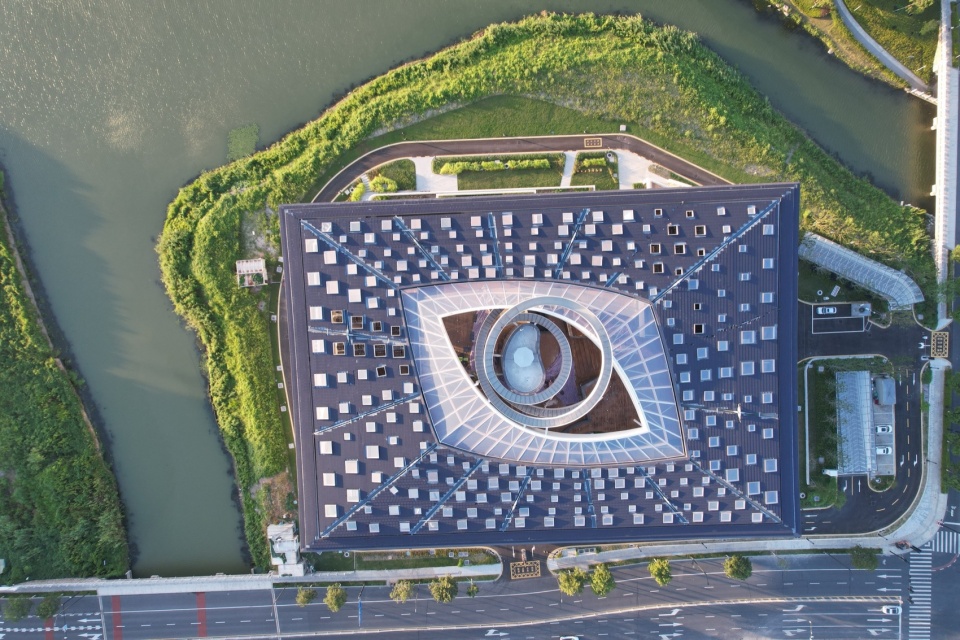 jiaxing hrnt cultural center by sup atelier of thad