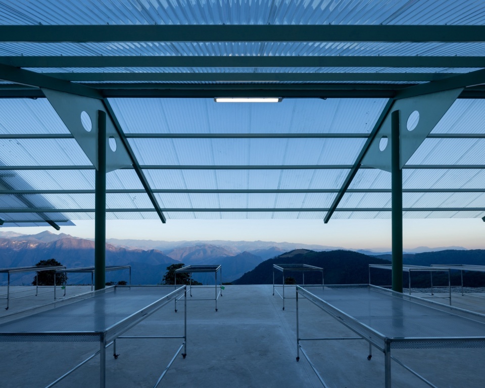terraweave estate tiantian coffee drying yard in baoshan yunnan by edge architects