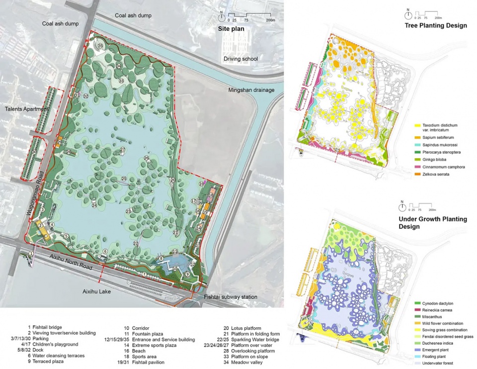 2025 asla general design award of excellence fish tail park in nanchang city turenscape