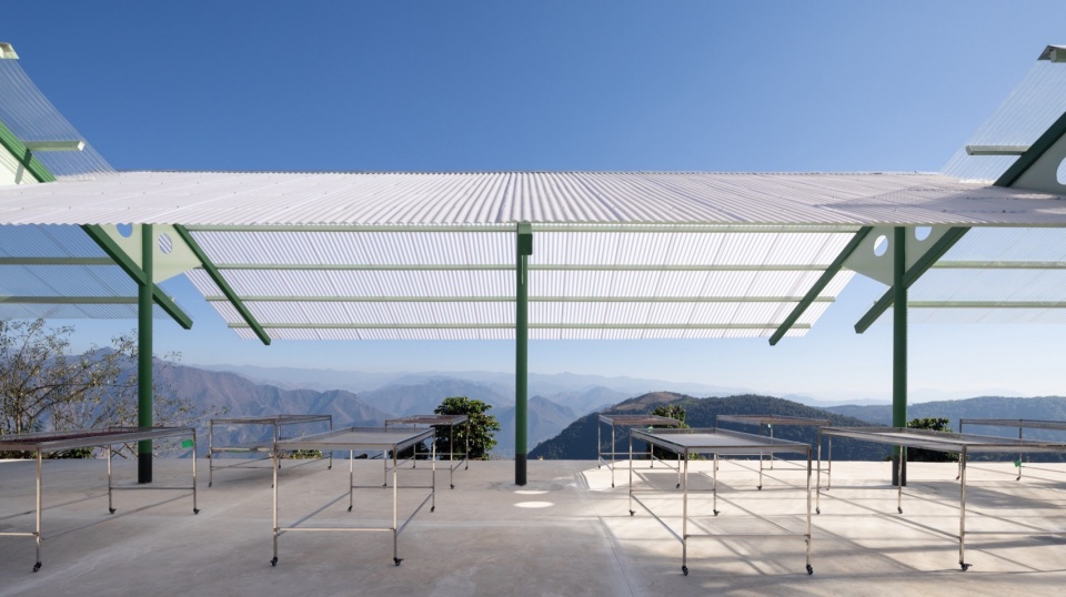 terraweave estate tiantian coffee drying yard in baoshan yunnan by edge architects