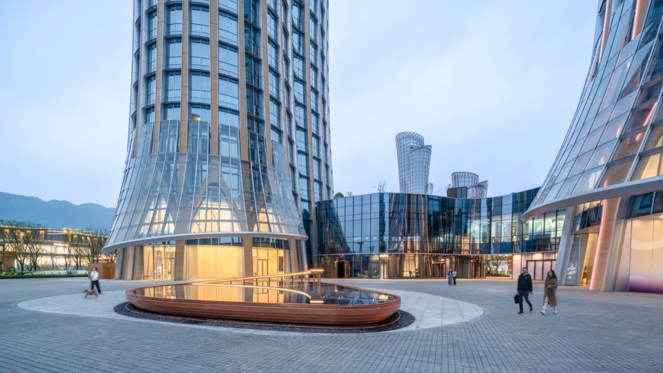 Yibin High Speed Railway Station Gateway Development in Sichuan Province by Pelli Clarke Partners