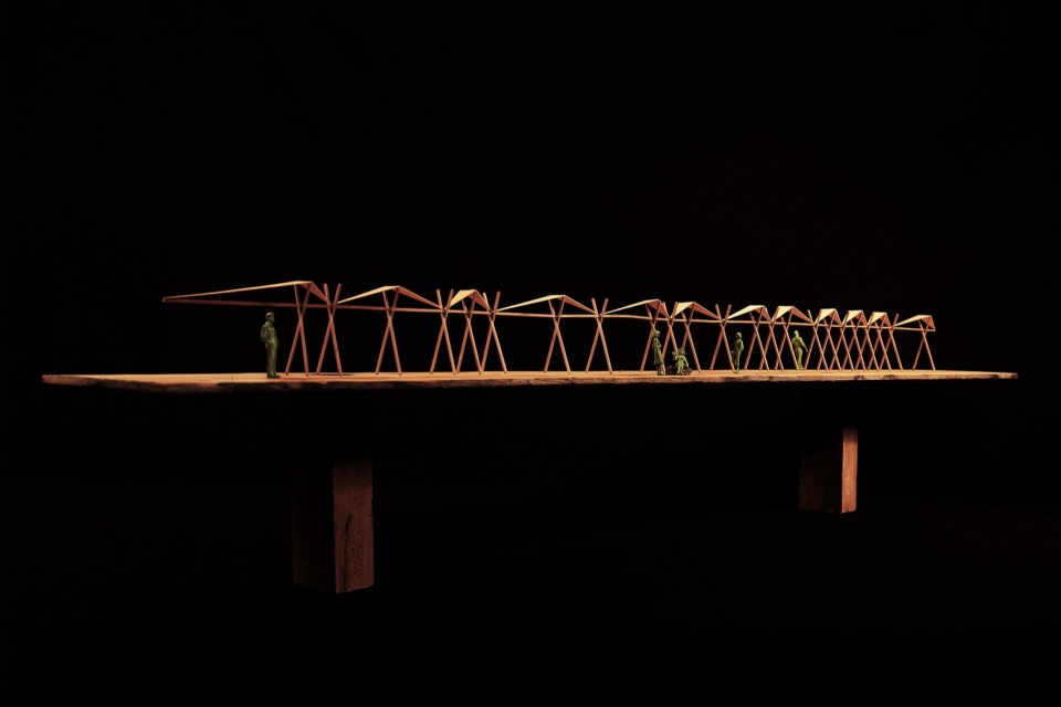 100 Linear Meters Pavilion by Eletres Studio