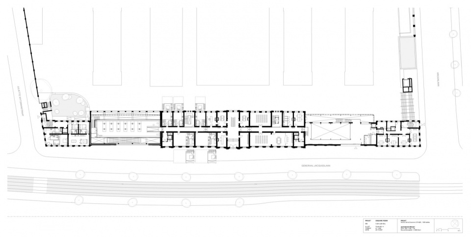 Plan 2nd floor © evr architecten BC architects studies Callebaut architecten VK engineers