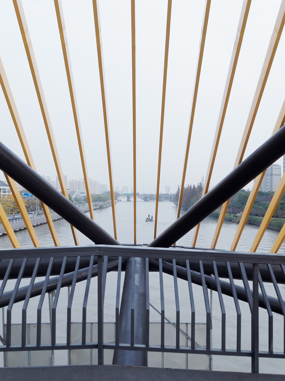 Tassel Bridge Pedestrian Bridge on the North Side of Nanqing Garden Qingpu by Atelier Z temp architects