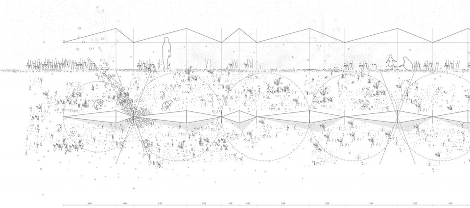 100 Linear Meters Pavilion by Eletres Studio