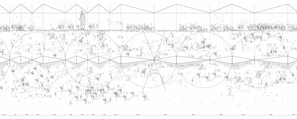 100 Linear Meters Pavilion by Eletres Studio