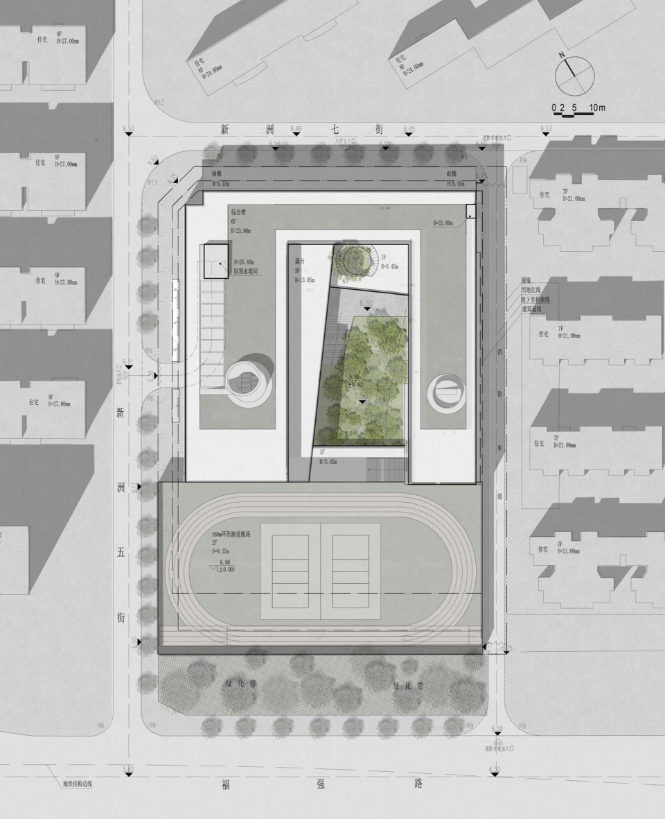 Shenzhen Futian Lvzhou Primary School by CCDI DongXiYing Studio