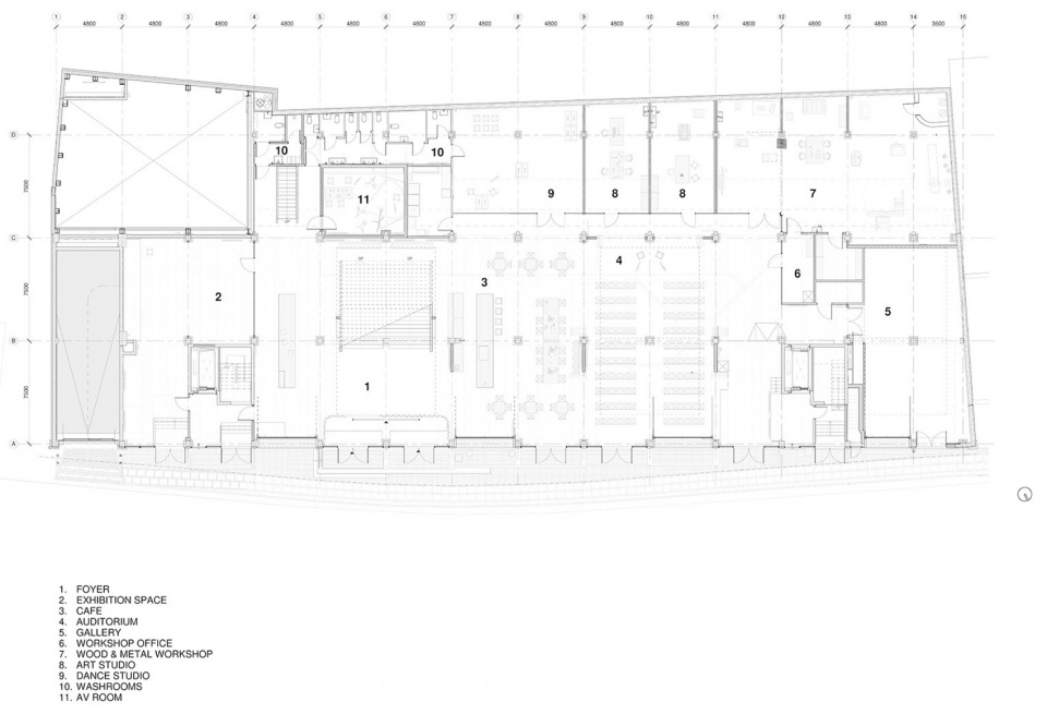 Plan ground floor 1 100 © pihlmann architects 拷贝