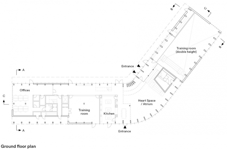 Ground floor plan © Dorte Mandrup