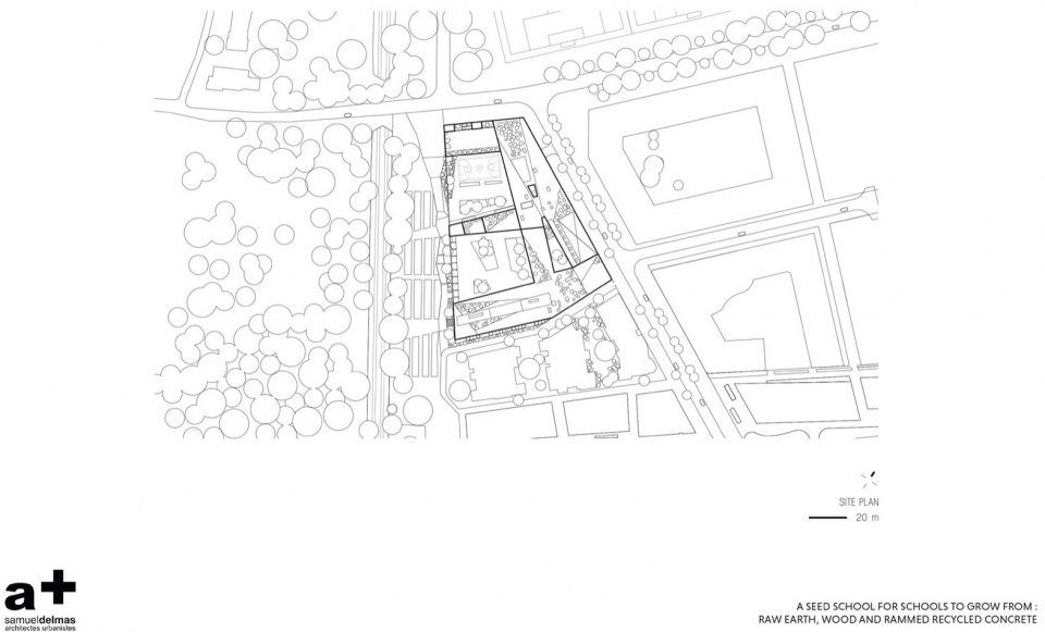 Site plan © a samueldelmas architectes