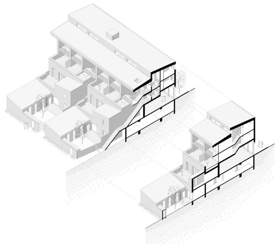 Sectional axonometric view © Harari architectes 0pu