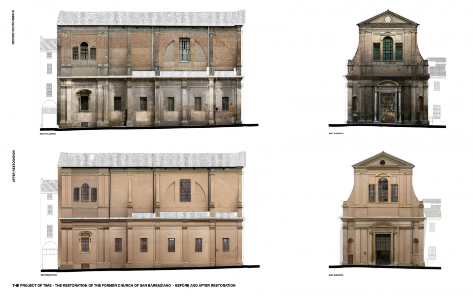 Before and after restoration © Studio Poggioli