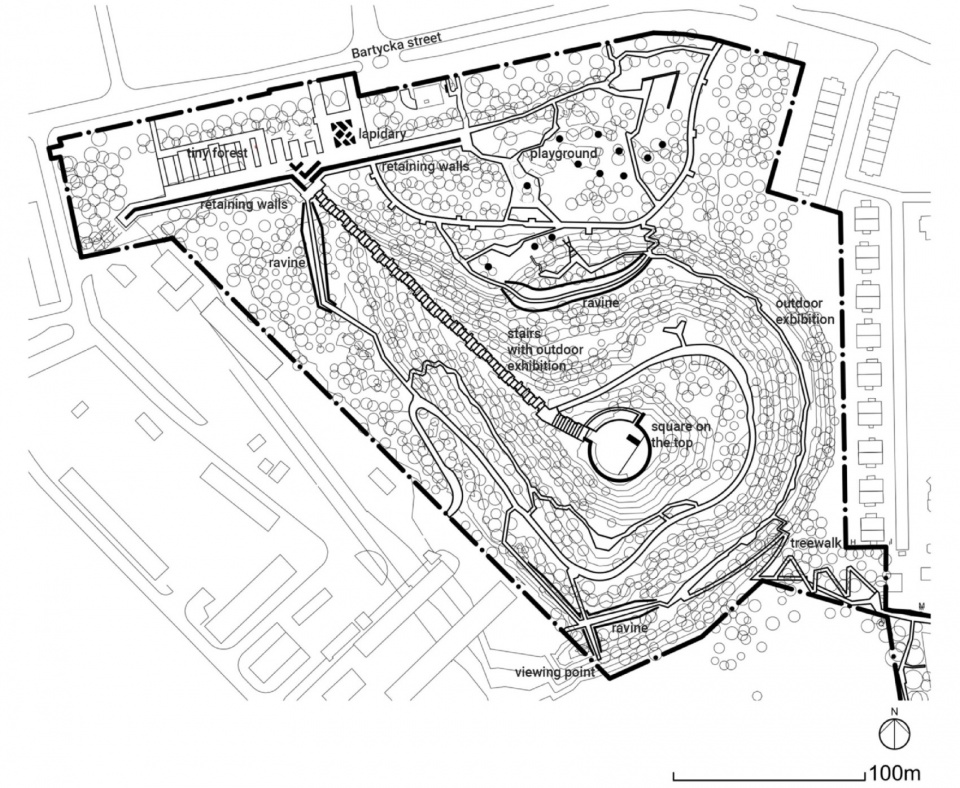 Warsaw Uprising Mound siteplan © Archigrest