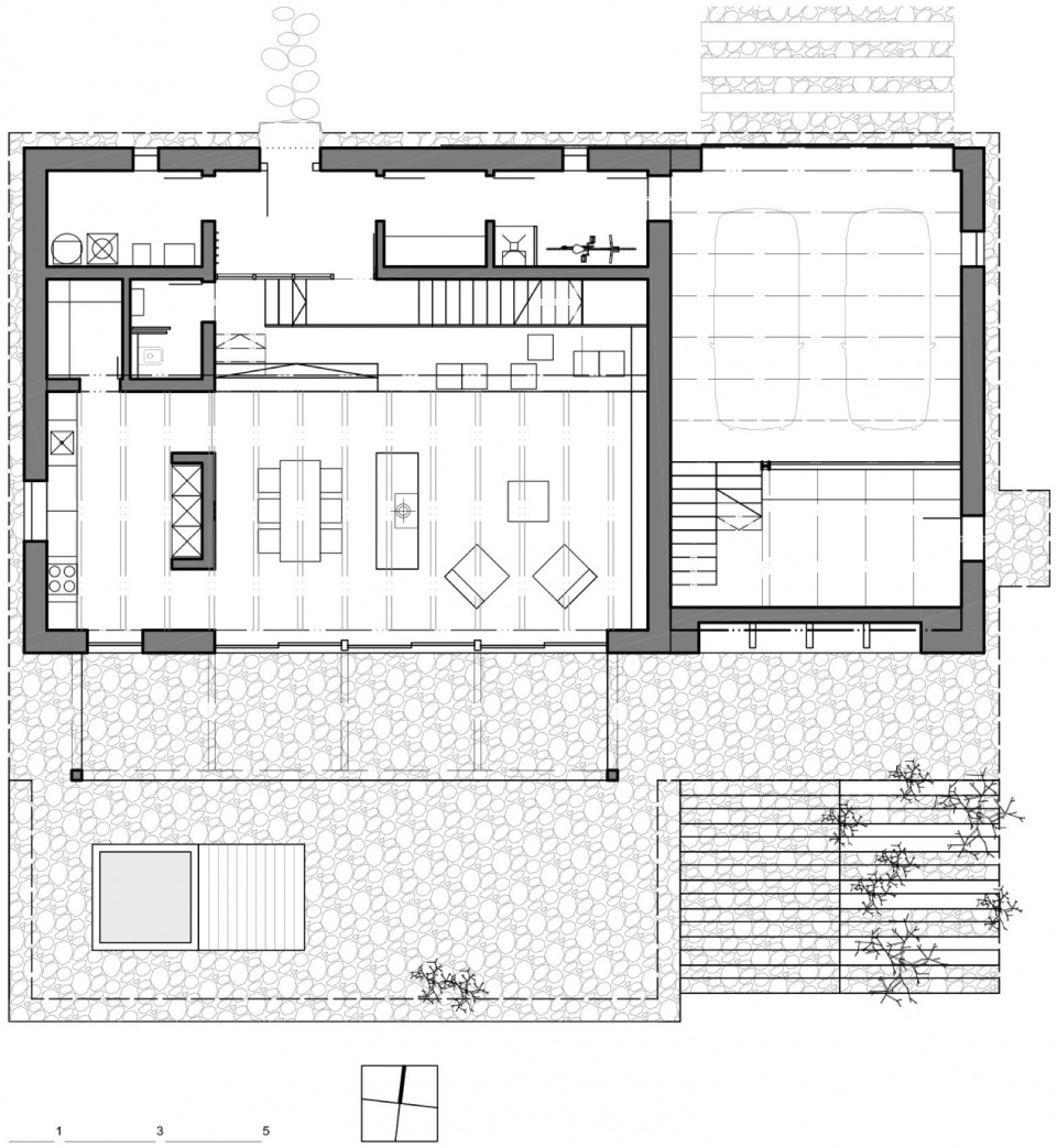 family house in mature garden by mimosa architects