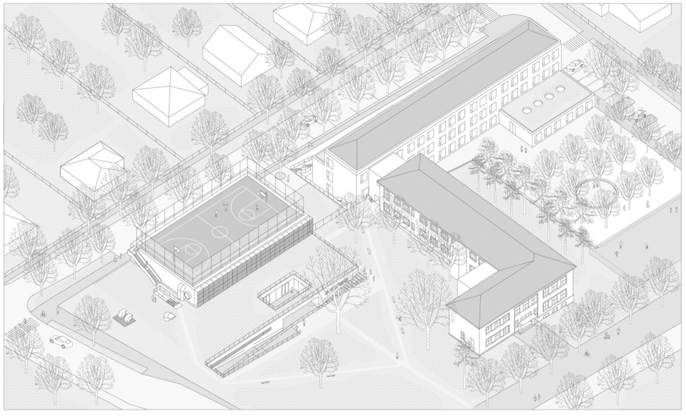 Axonometry © BAKYTA architekti
