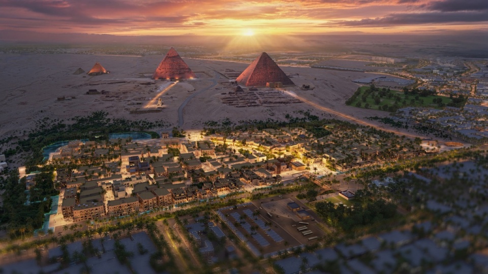 master plan for giza pyramids area by watg