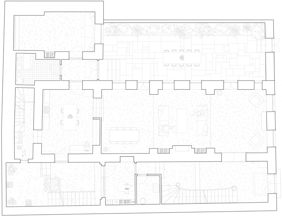 neoclassical townhouse by local local