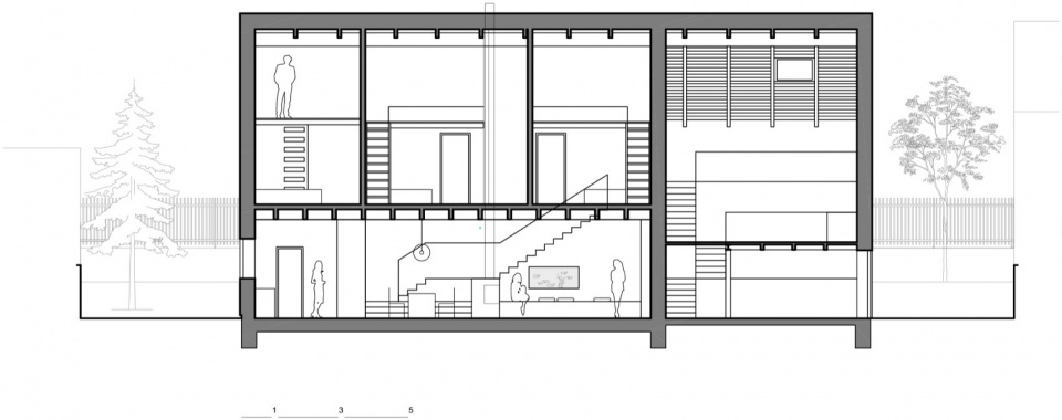 family house in mature garden by mimosa architects