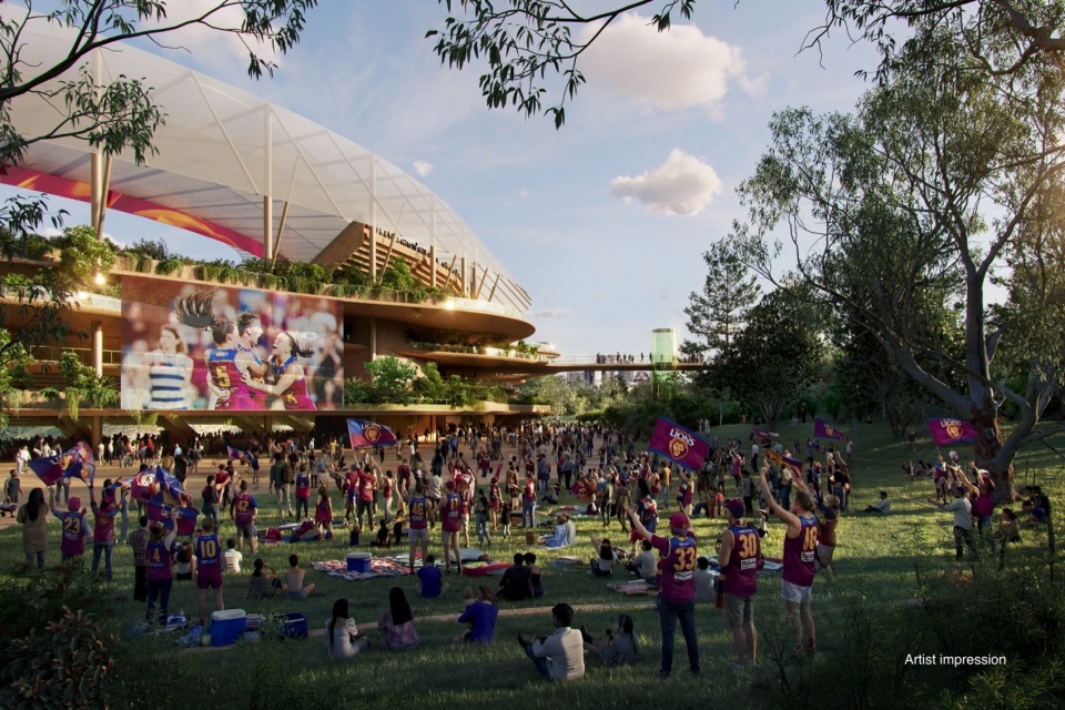 Brisbane Stadium outside view