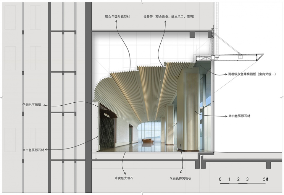 东北塔空中大堂剖面 fbx