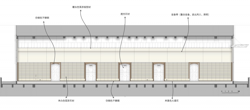 东北塔空中大堂立面