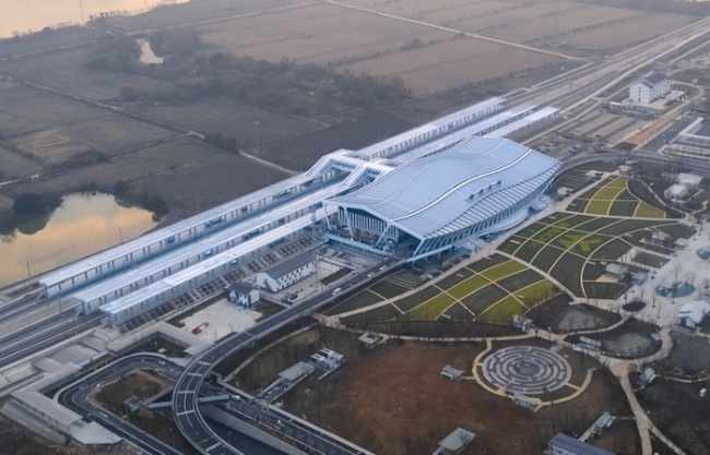 Huzhou East Station by CENTRAL-SOUTH Architectural Design Institute Co., Ltd.