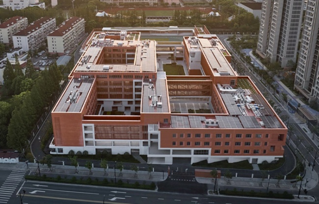 Huazhimen Plot Middle School New Construction Project, Xuhui District, Shanghai by Original Design Studio, TJAD