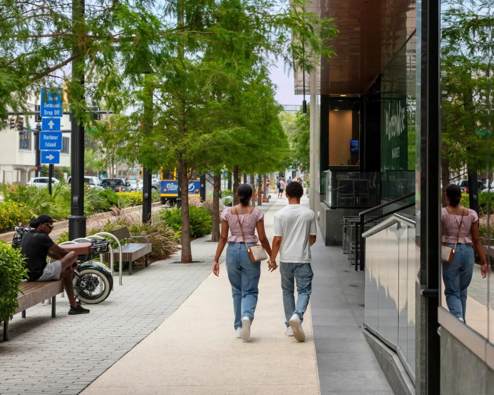 2025 asla urban design award of honor water street tampas continuous canopy reed hilderbrand