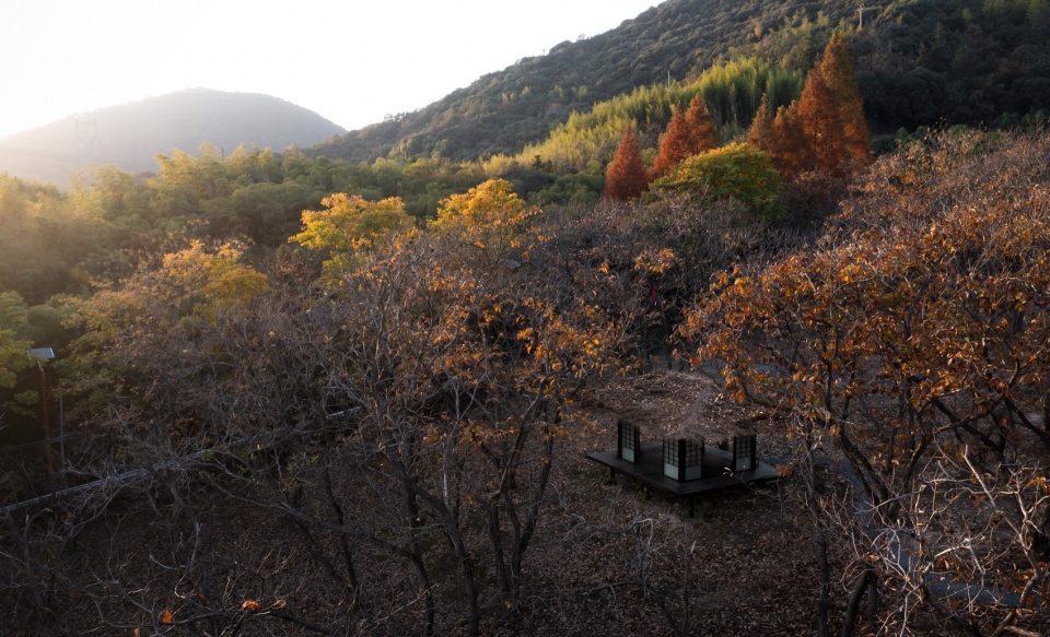 chestnut grove courtyard at the foot of gaofeng chansi monastery by parallect design
