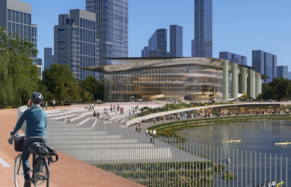 qiantang bay cultural district by zaha hadid architects