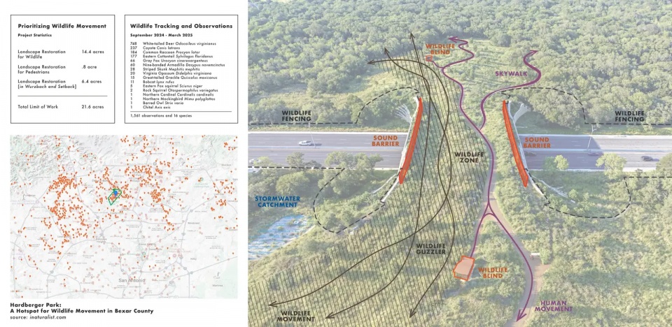 2025 asla general design award of honor a land bridge for cultural and wildlife connections stimson rialto studio