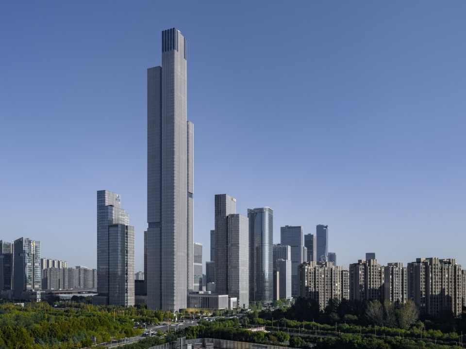 416 meter high rise completed at nanjing financial city ii by gmp