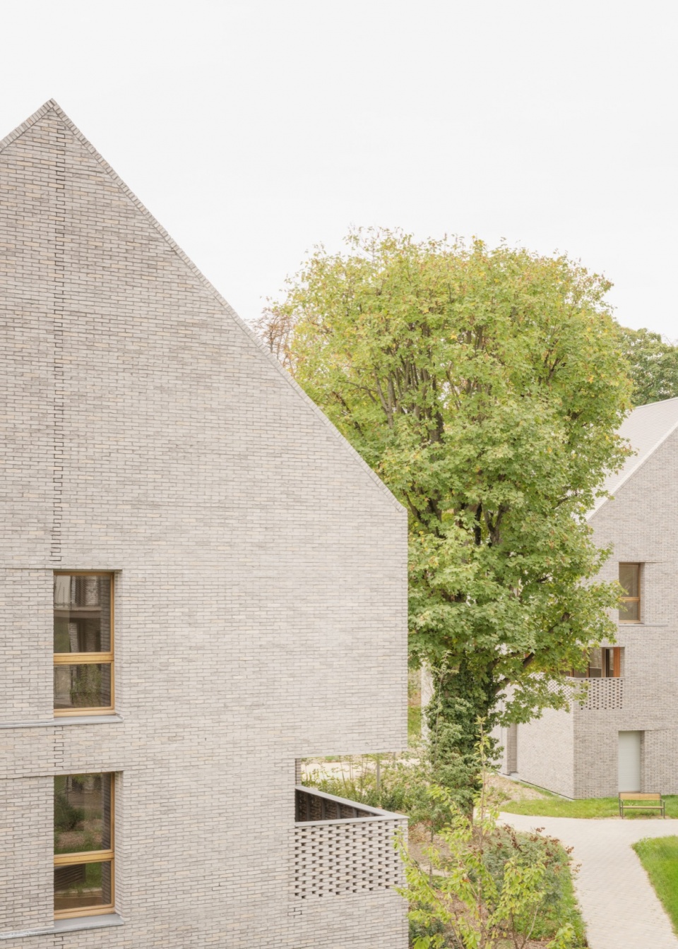 housing in the park of the la bruyere estate by franklin azzi