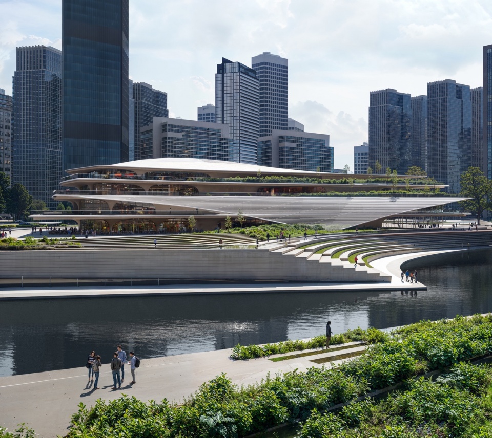qiantang bay cultural district by zaha hadid architects
