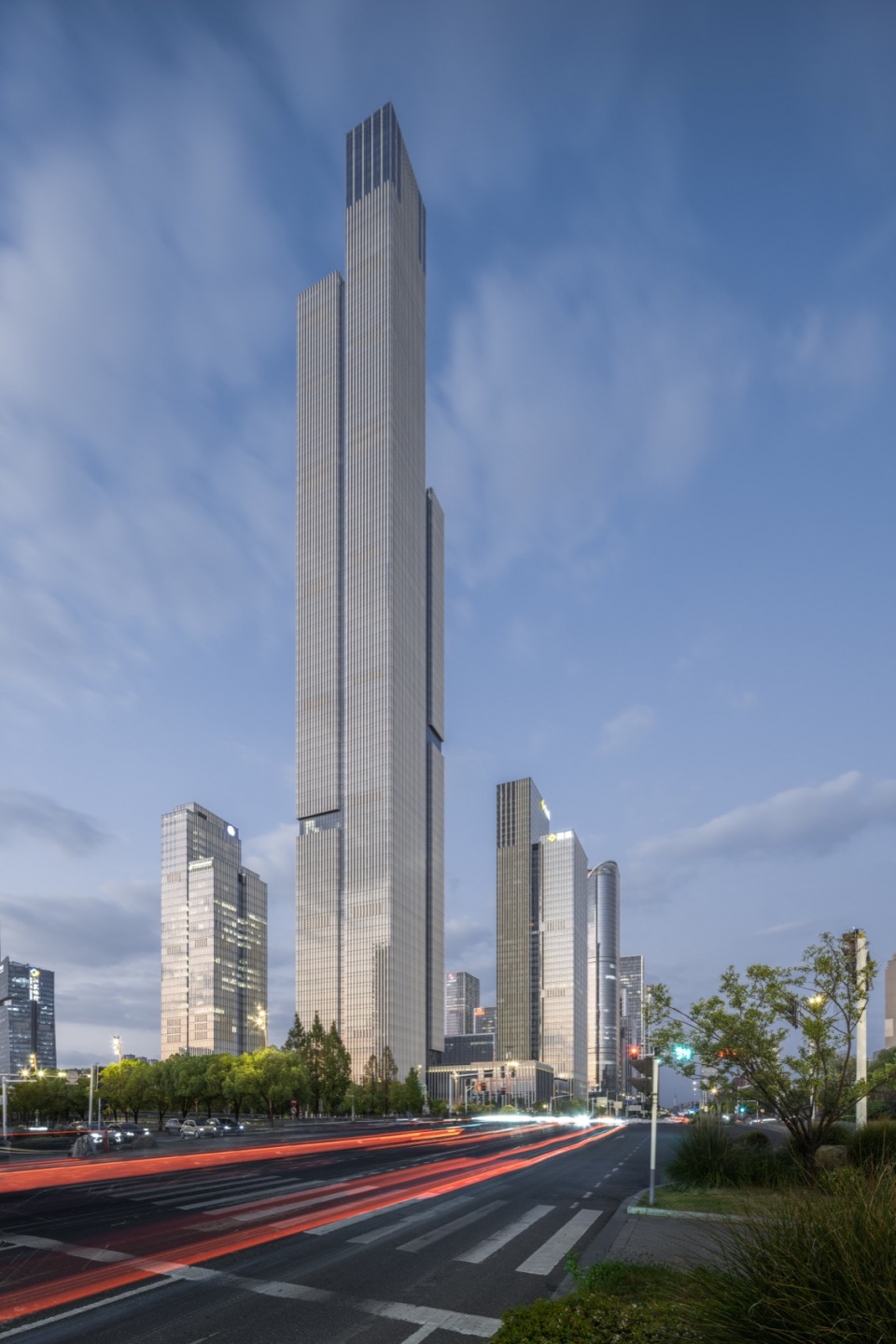 416 meter high rise completed at nanjing financial city ii by gmp