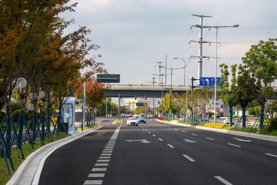 Landscape Enhancement Along Linghu Avenue in Wuxi by MYP INC
