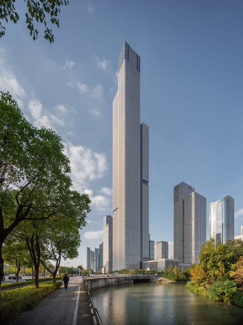 416 meter high rise completed at nanjing financial city ii by gmp