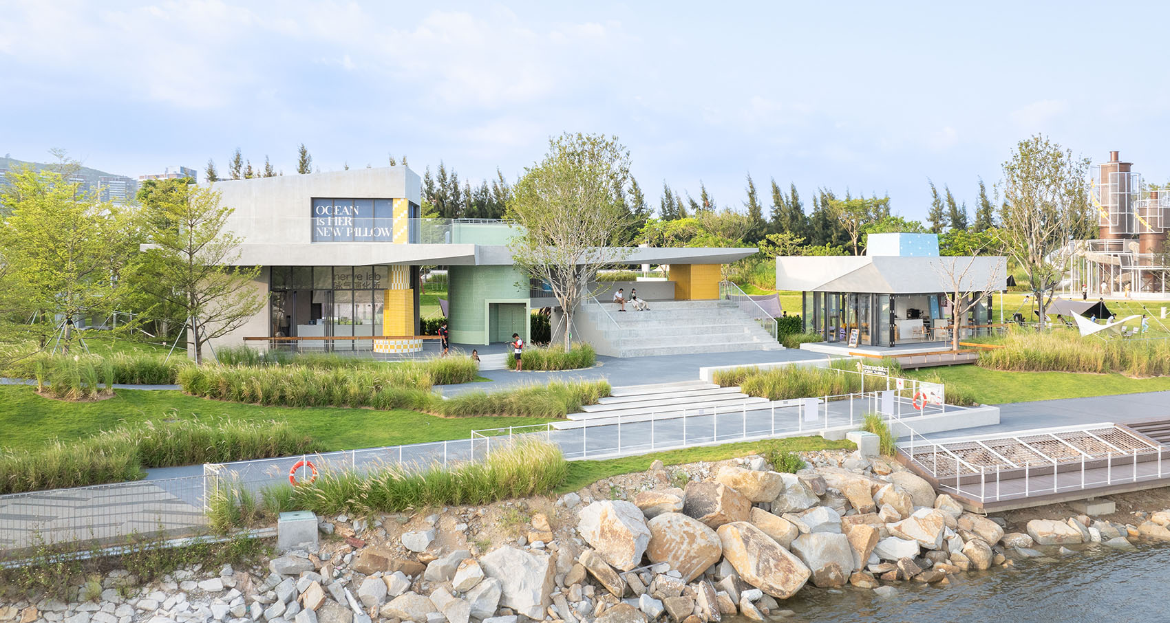 Sports Support Buildings on Double Happiness Island