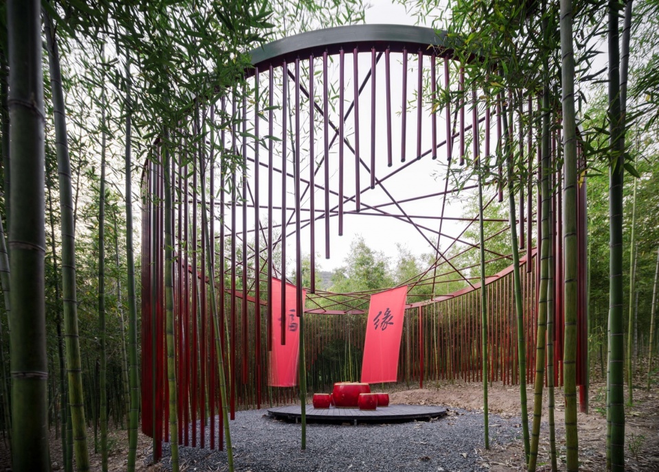 chestnut grove courtyard at the foot of gaofeng chansi monastery by parallect design