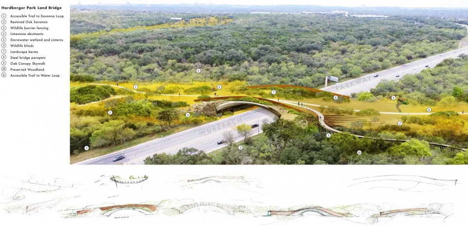 2025 asla general design award of honor a land bridge for cultural and wildlife connections stimson rialto studio