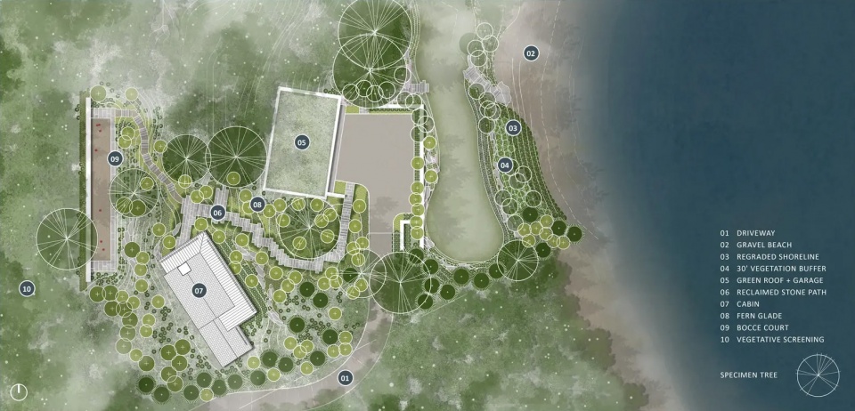 2025 asla residential design award of honor inez point embracing an old growth forest design workshop inc